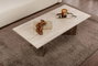 Nordure Sabin Mesa de Café Travertino y Nogal de Venezia